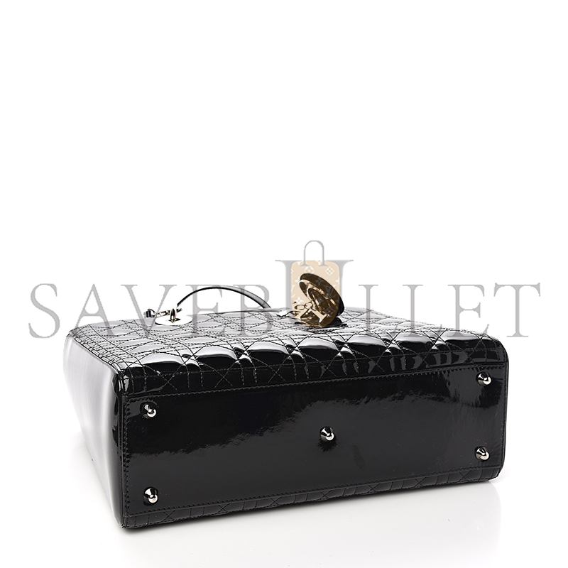D*or patent cannage large lady D*or black (32*25*12cm)